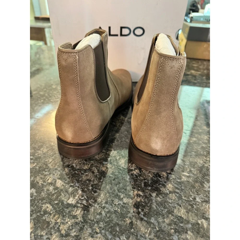 Aldo Hunter-244 Mens Tan Suede Chelsea Boots Size‎ 13 Aldo Flex Pull On Boot